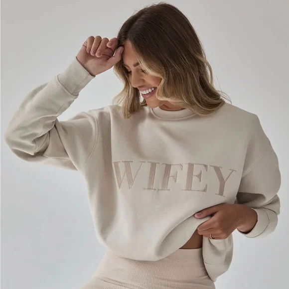 Wifey Statement Sweatshirt - Picture 2 of 8